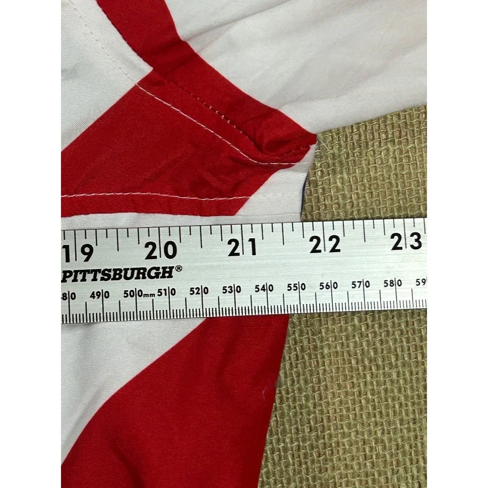 Brooklyn Cloth Mens USA Flag Windbreaker Jacket Stars Stripes Red White Blue M